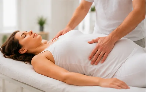 Consultation d’ostéopathie pendant la grossesse